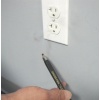 Rauchstift Leckageortung an Steckdose